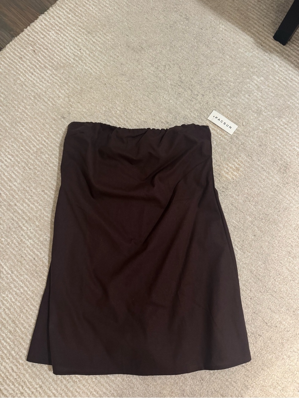 PacSun Brown Midi Tube Skirt